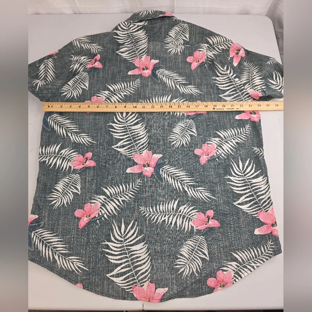 Sonoma Floral Print Button Down Shirt Size Large Modern Fit Flexwear E-2867 - Picture 7 of 8